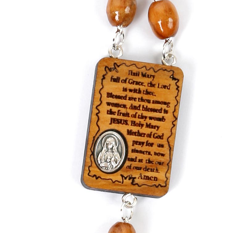 Olive Wood Handmade Rosary from the Holy Land - Image 3