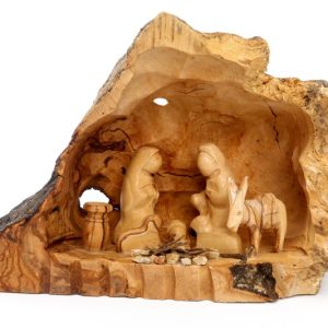 Christmas Nativity Cave with Fixed Figurines