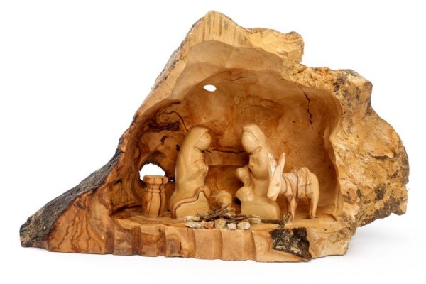 Christmas Nativity Cave with Fixed Figurines