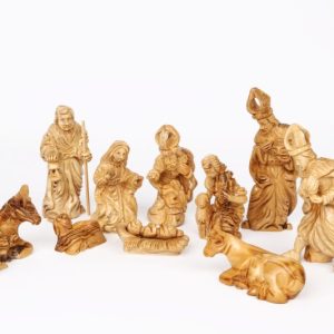 Olive Wood Nativity Set_ Masterpiece Nativity Figurines