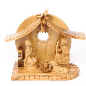 Olive Wood Nativity Scene_ Holy Family